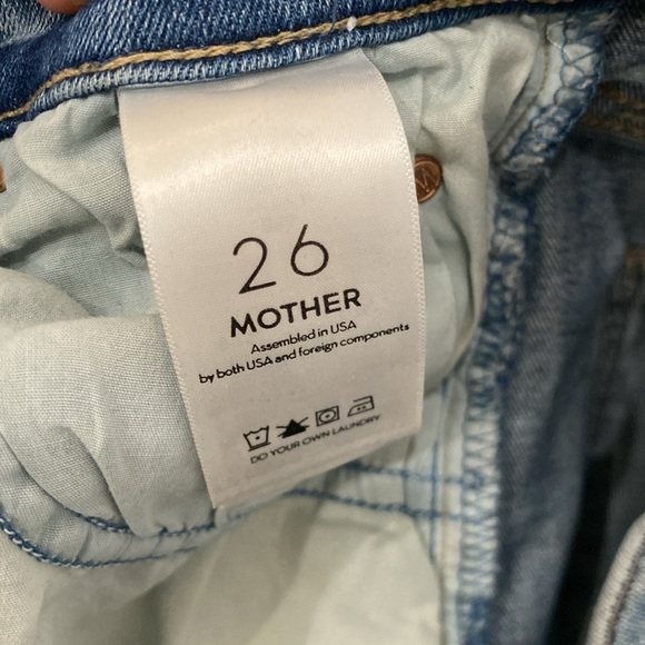 MOTHER The Rascal Ankle Fray in Bonfire Lighting Size 26 flawed see pic - Picture 12 of 16